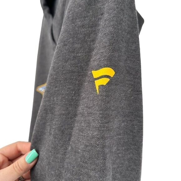 Nashville Predators Hoodie Womens XXL Gray V Neck NHL Fanatics Authentic Pro Top - Picture 3 of 7